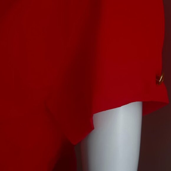 CHANEL BOUTIQUE RED WOOL MINI DRESS MADE IN FRANCE SIZE US 4 - Picture 13 of 13